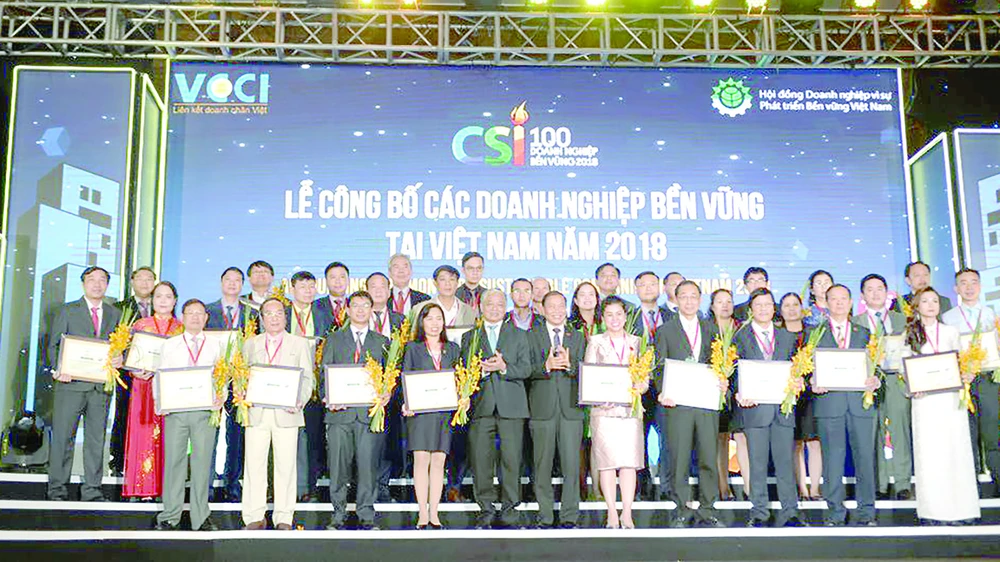 Lễ công bố Doanh nghiệp bền vững năm 2018