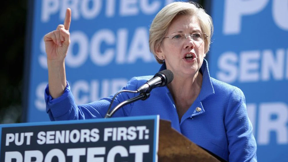 Thượng nghị sĩ Dân chủ Mỹ Elizabeth Warren. Ảnh: CNN