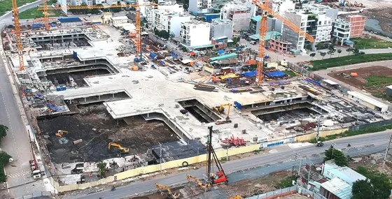 Dự án Laimain City xây dựng trái phép tại quận 2. Ảnh: THÀNH TRÍ