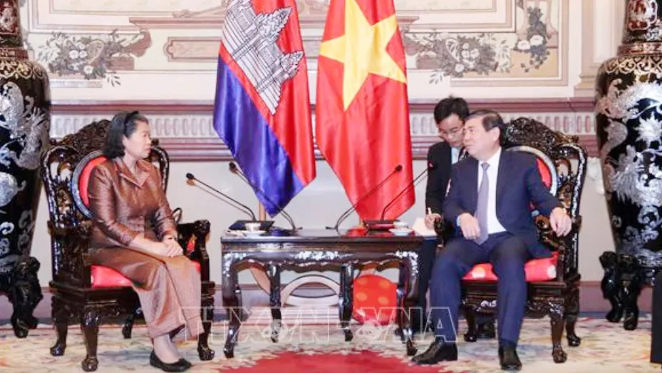 Chủ tịch UBND TPHCM tiếp Phó Thủ tướng Campuchia 