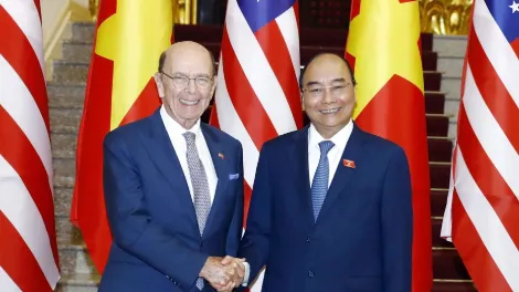 Thủ tướng Nguyễn Xuân Phúc đã tiếp Bộ trưởng Thương mại Hoa Kỳ Wilbur Ross