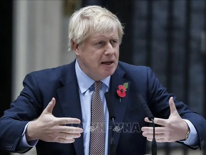 Thủ tướng Anh Boris Johnson. Ảnh: THX/TTXVN