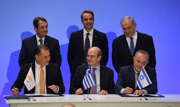 Ba nước ký kết thỏa thuận. Nguồn: tv7israelnews.com