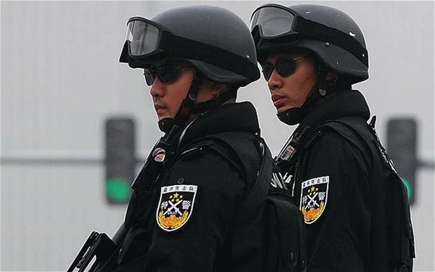 Cảnh sát Trung Quốc. Ảnh: AFP