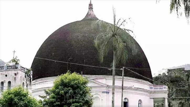 Nhà thờ Our Lady of the Immaculate Conception ở thị trấn miền Bắc Milot năm 2002. Ảnh tư liệu AFP/TTXVN