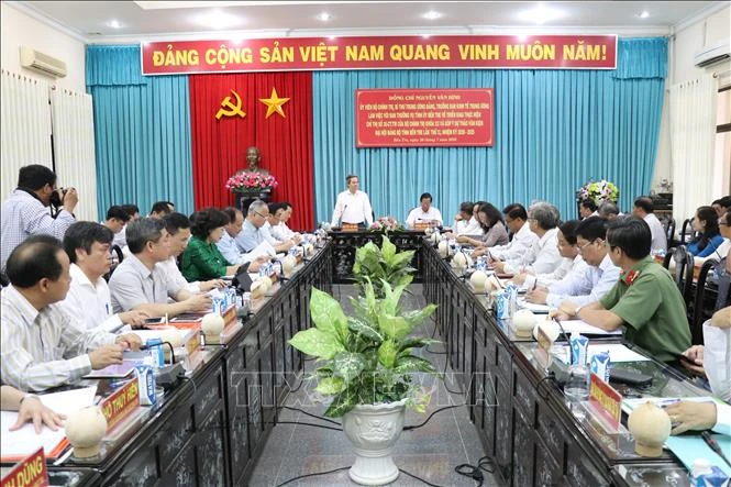 Quang cảnh buổi làm việc. Ảnh: TTXVN