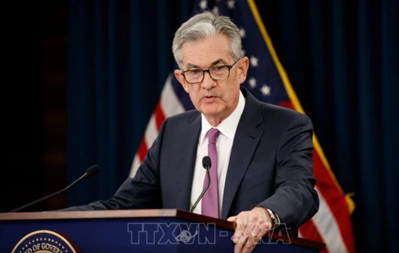 Chủ tịch Cục Dự trữ liên bang Mỹ (FED) Jerome Powell. Ảnh: THX/TTXVN 