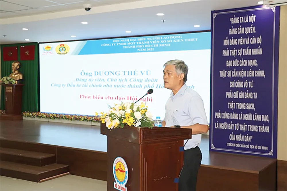 Hội nghị Đại biểu Người lao động Công ty TNHH Một thành Viên Xổ số Kiến thiết thành phố năm 2021 ảnh 2