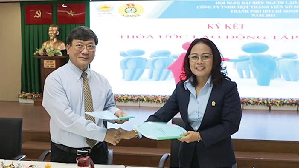 Hội nghị Đại biểu Người lao động Công ty TNHH Một thành Viên Xổ số Kiến thiết thành phố năm 2021 ảnh 3