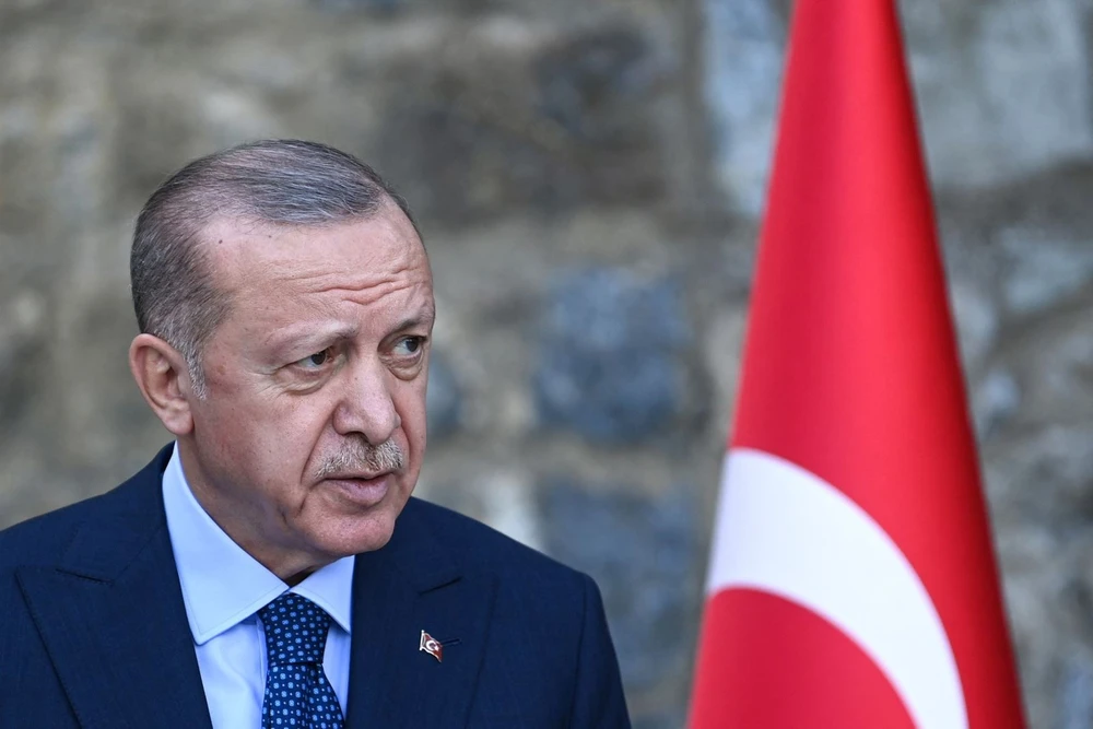 Tổng thống Thổ Nhĩ Kỳ Tayyip Erdogan. Ảnh: AFP/TTXVN