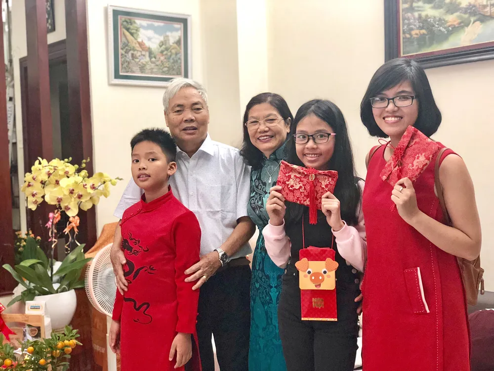 Tết là dịp đoàn tụ gia đình. Ảnh: N.HA