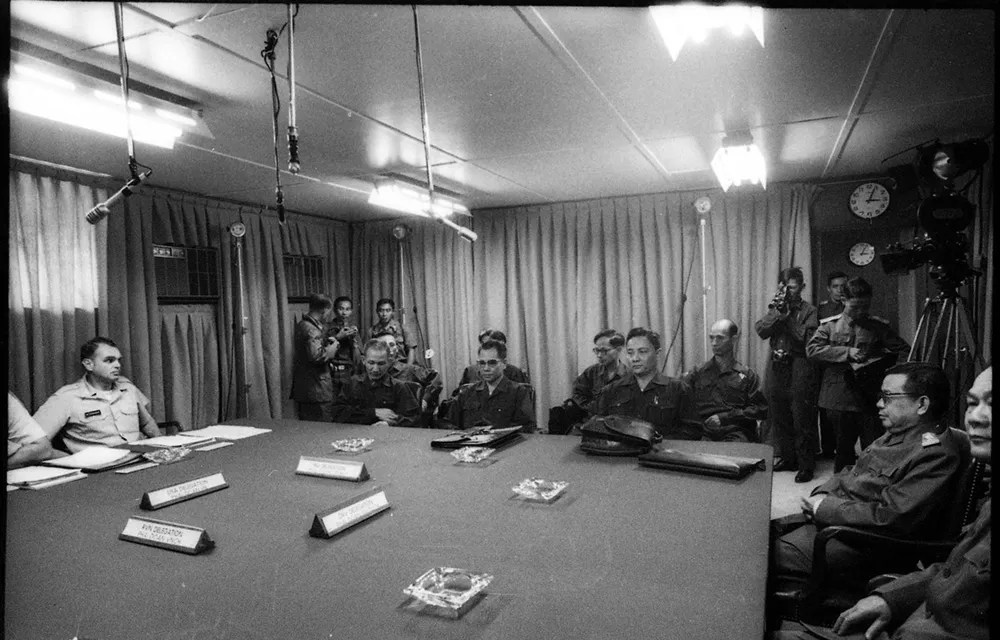 Một cuộc họp 4 bên tại trại Davis. Ảnh: TTXVN Một cuộc họp 4 bên tại trại Davis. Ảnh: TTXVN