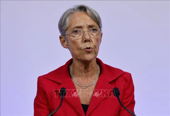Thủ tướng Pháp Elisabeth Borne. Ảnh: AFP/TTXVN