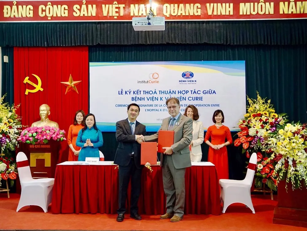Bệnh viện K và Viện Curie, Pháp hợp tác nâng cao hiệu quả điều trị ung thư ảnh 1 Bệnh viện K và Viện Curie, Pháp hợp tác nâng cao hiệu quả điều trị ung thư ảnh 1