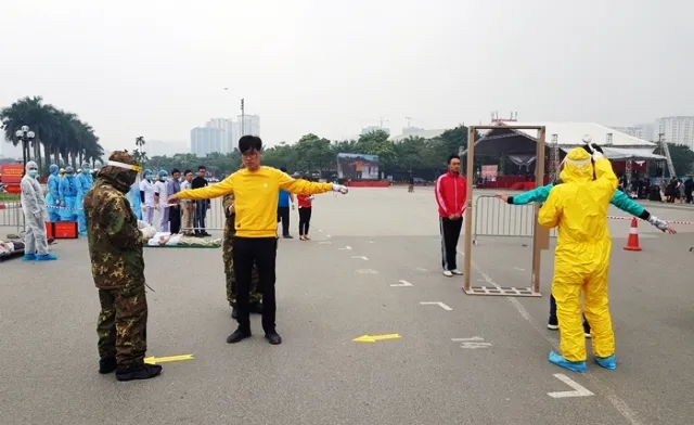 Hà Nội: Diễn tập ứng phó sự cố bức xạ, sự cố hạt nhân ảnh 2 Hà Nội: Diễn tập ứng phó sự cố bức xạ, sự cố hạt nhân ảnh 2