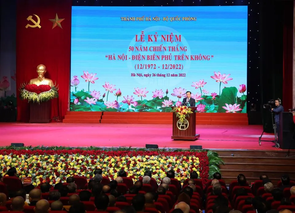 Lễ kỷ niệm 50 năm chiến thắng &quot;Hà Nội- Điện Biên Phủ trên không&quot;