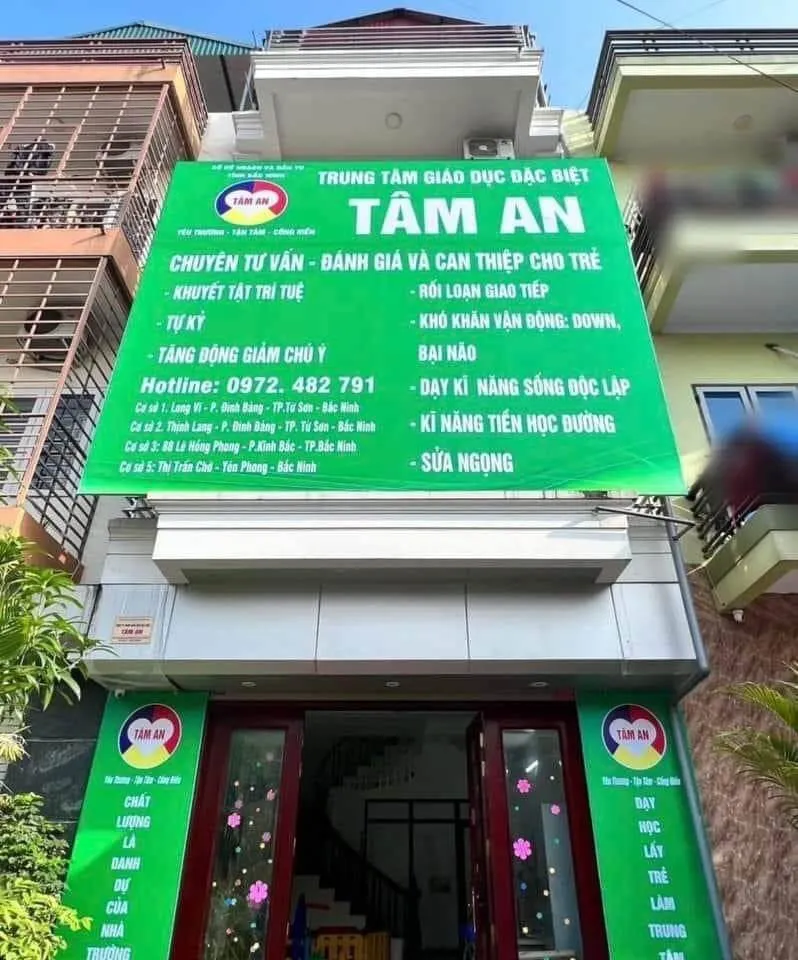 Chính quyền phường Đình Bảng, TP Từ Sơn, Bắc Ninh đã yêu cầu Trung tâm giáo dục đặc biệt Tâm An dừng hoạt động