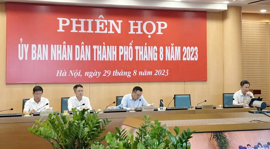 Phiên họp tháng 8-2023 của UBND TP Hà Nội xem xét nhiều nội dung quan trọng Phiên họp tháng 8-2023 của UBND TP Hà Nội xem xét nhiều nội dung quan trọng