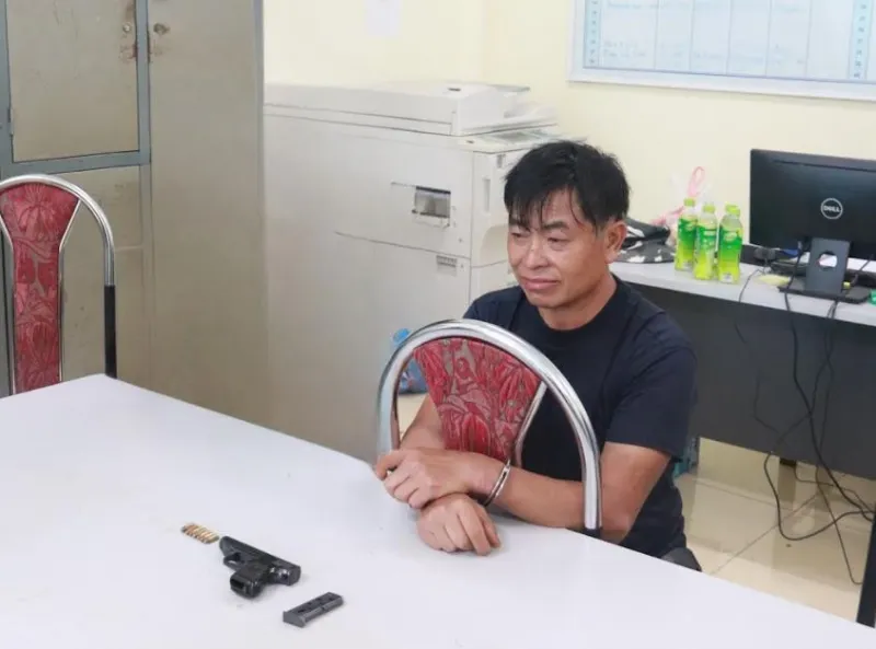 Đối tượng Giàng A Đua bị bắt giữ