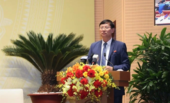 Ông Nguyễn Hữu Chính, Chánh án TAND TP Hà Nội báo cáo về công tác toà án năm 2023 image-gallery-1209.jpg