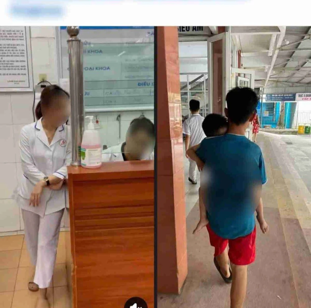 Hình ảnh cắt từ clip phản ánh về vụ việc ở Bệnh viện đa khoa tỉnh Nam Định 3.jpeg