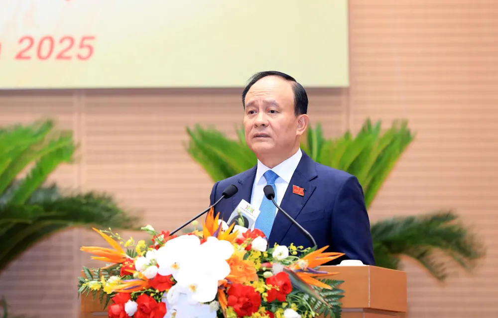 Chủ tịch HĐND TP Hà Nội Nguyễn Ngọc Tuấn khai mạc kỳ họp IMG_20250613_095707.jpg