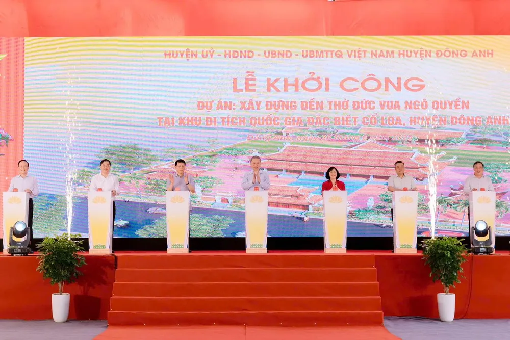 Lễ khởi công Dự án xây dựng Đền thờ đức Vua Ngô Quyền tại Khu di tích lịch sử quốc gia đặc biệt Cổ Loa 512740746_1127413929428400_5947483376426788716_n.jpg