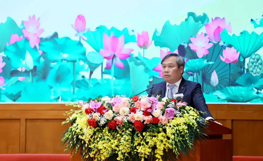Bí thư Tỉnh ủy Quảng Ninh Vũ Đại Thắng phát biểu tại Lễ công bố 1.jpg