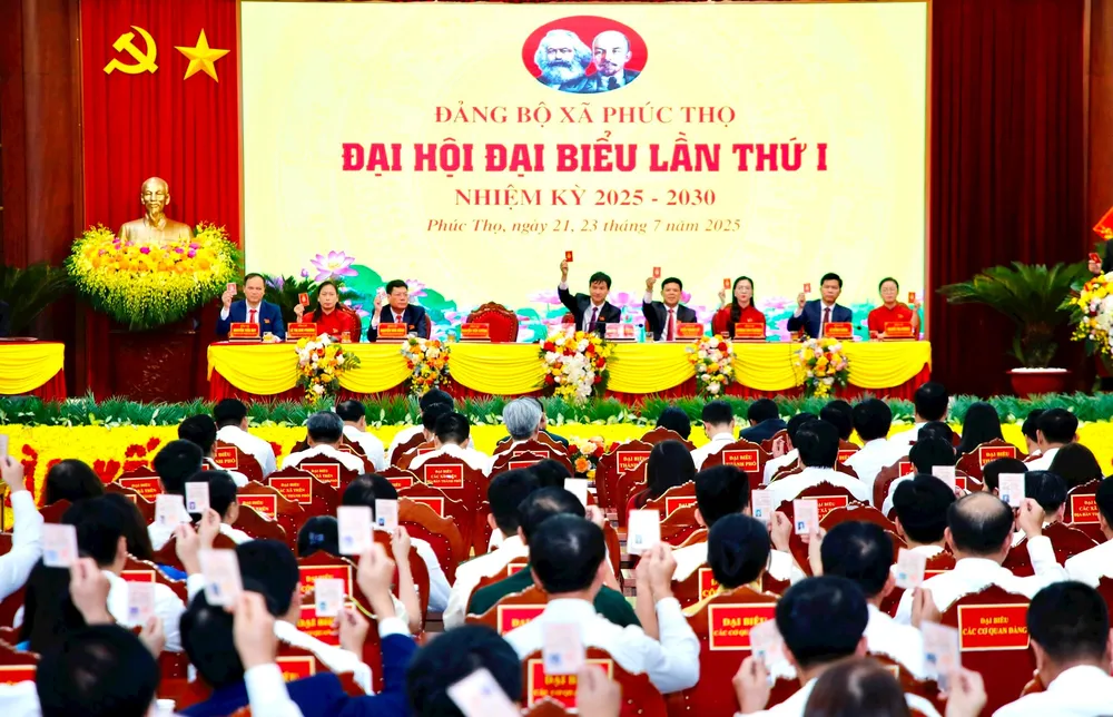 Đảng bộ xã Phúc Thọ tổ chức Đại hội đại biểu lần thứ 1 2.jpeg