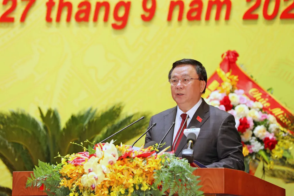 Đồng chí Nguyễn Xuân Thắng phát biểu chỉ đạo tại đại hội 4.jpg