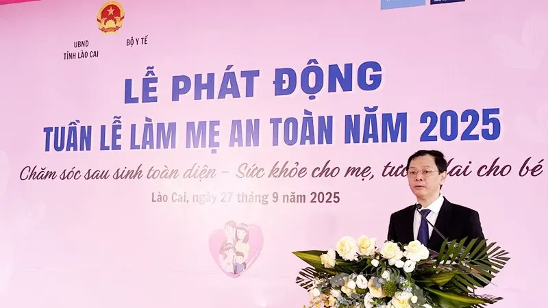 Thứ trưởng Bộ Y tế Nguyễn Tri Thức phát biểu tại lễ phát động image.jpg
