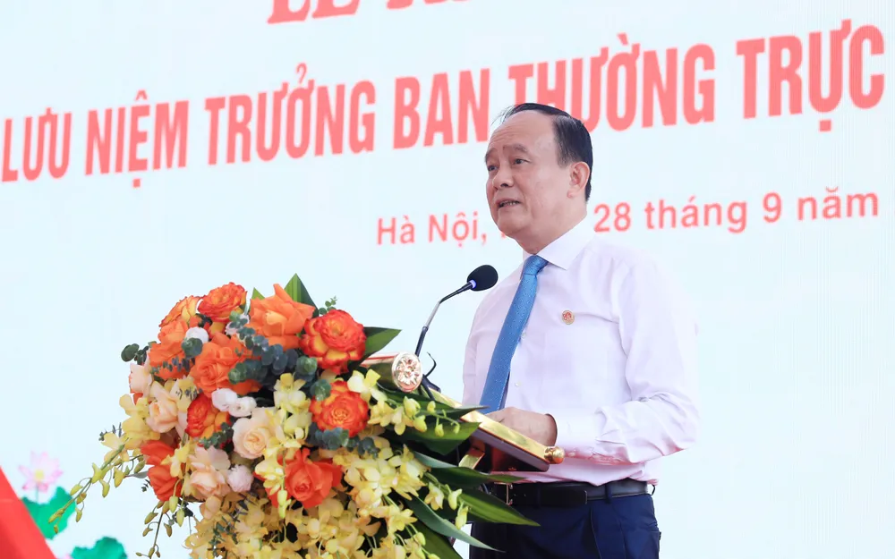 Chủ tịch HĐND TP Hà Nội Nguyễn Ngọc Tuấn phát biểu tại lễ khánh thành 2b5a0640-17590423657471865250887.jpg