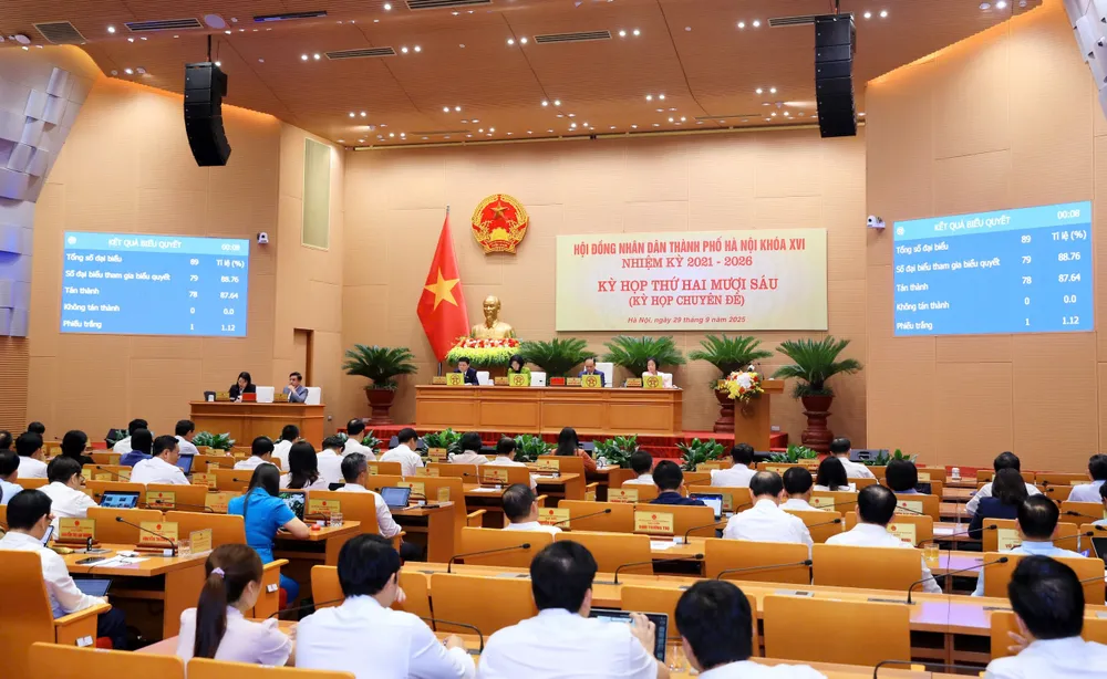HĐND TP Hà Nội thông qua 3 nghị quyết quan trọng liên quan thực hiện chính quyền địa phương 2 cấp z7062214340162_1f064bcc1521564a5f8b527a2e7f209d.jpg