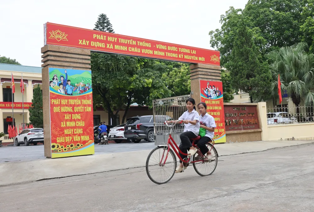 Xã Minh Châu đang nỗ lực xây dựng để trở thành nơi hạnh phúc, đáng sống. Ảnh: QUANG PHÚC NQP_0086.JPG