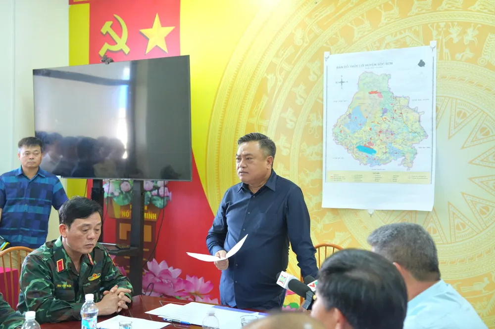 Chủ tịch UBND TP Hà Nội Trần Sỹ Thanh phát biểu chỉ đạo tại cuộc kiểm tra anh-u1-ngay-11-22-17601790169861800038813.jpg