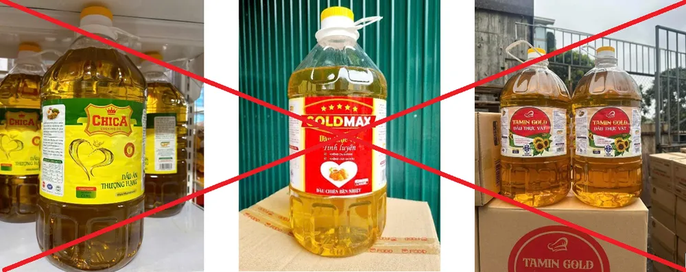 Một số sản phẩm dầu thực vật kém chất lượng và là hàng giả vừa bị phát hiện ở Hưng Yên 6.jpg