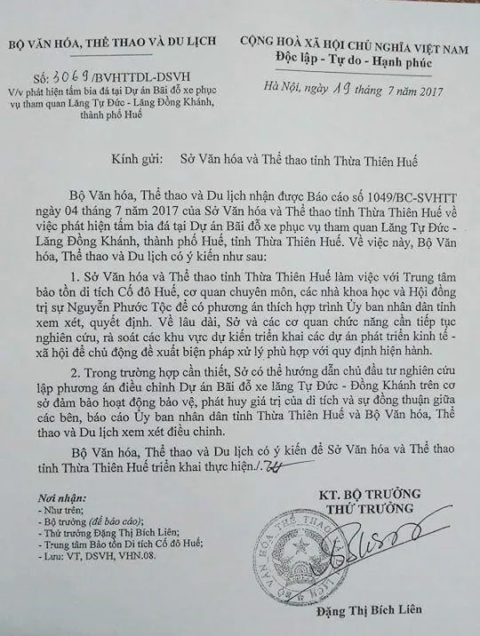 Vụ san ủi mộ vợ vua Tự Đức: Nếu cần thiết sẽ điều chỉnh quy hoạch   ảnh 1