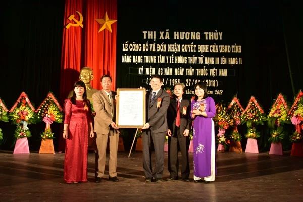 Trung tâm Y tế thị xã Hương Thủy trở thành trung tâm y tế hạng II ảnh 1 Trung tâm Y tế thị xã Hương Thủy trở thành trung tâm y tế hạng II ảnh 1