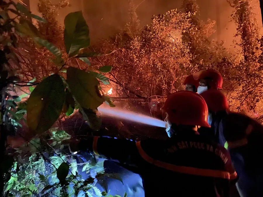 Huy động gần 1.000 người dập lửa rừng thông cháy gần kho K890 Cục Quân Khí ảnh 6 Huy động gần 1.000 người dập lửa rừng thông cháy gần kho K890 Cục Quân Khí ảnh 6