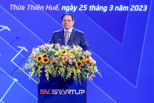Thủ tướng Phạm Minh Chính phát biểu tại Ngày hội SV_STARTUP 2023