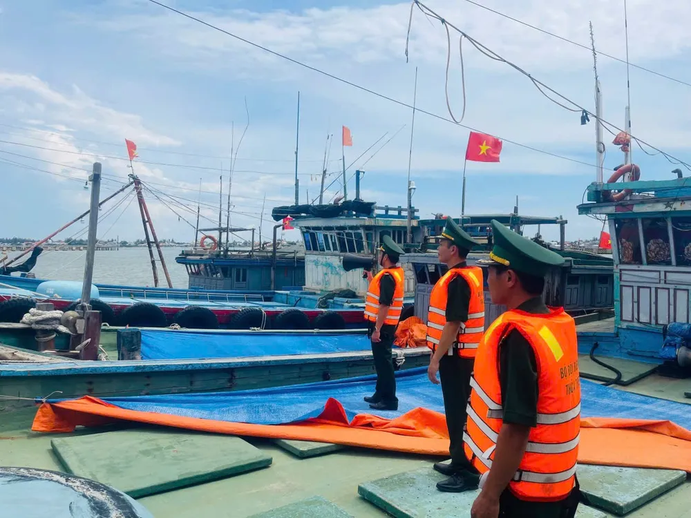 Bộ đội Biên phòng TP Huế kêu gọi tàu thuyền vào bờ tránh trú bão số 5 IMG_20250823_192241.jpg