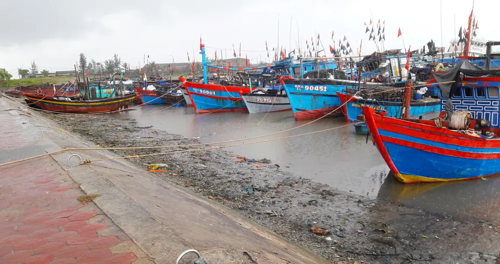 Hầu hết tàu cá ở Hà Tĩnh đã vào âu tránh bão số 4 ảnh 1