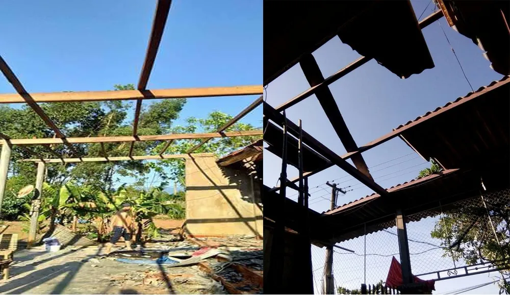 Hàng trăm nhà bị tốc mái, hư hỏng do lốc xoáy, 1 người tử vong do bị sét đánh ảnh 5