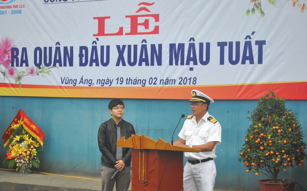 Cảng Vũng Áng đón tàu hàng đầu tiên trong năm mới Mậu Tuất 2018 ảnh 2