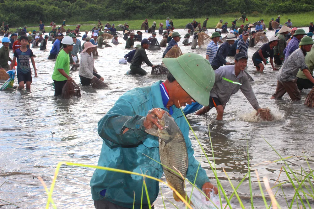 Độc đáo lễ hội đánh cá Đồng Hoa ở Hà Tĩnh ảnh 4