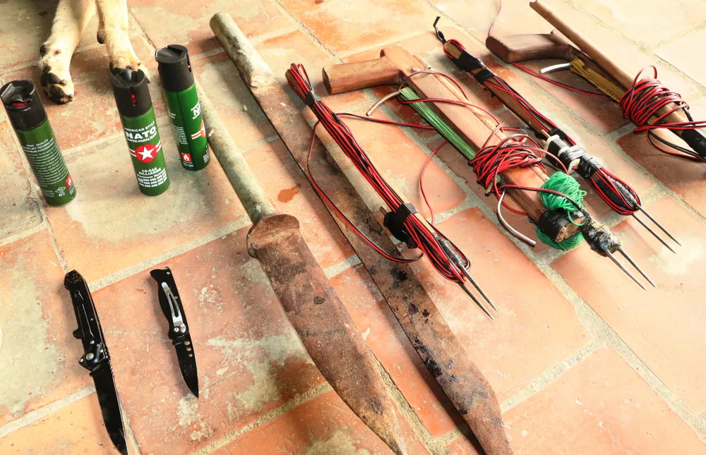 Triệt phá đường dây trộm chó chuyên nghiệp, thu giữ nhiều hung khí ảnh 1