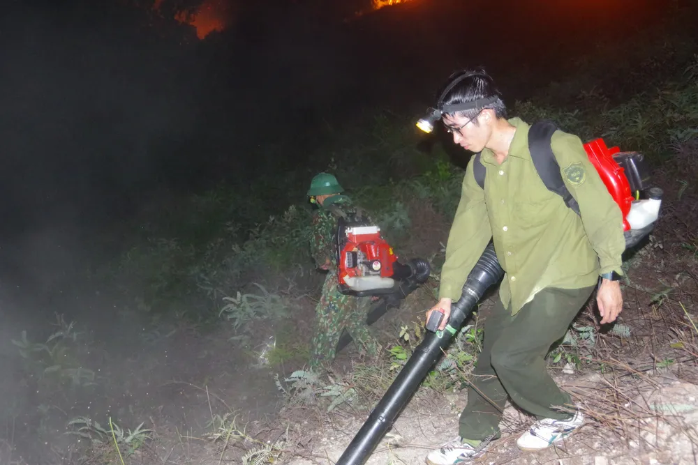 Cơ bản khống chế được đám cháy rừng ở Hà Tĩnh ảnh 15