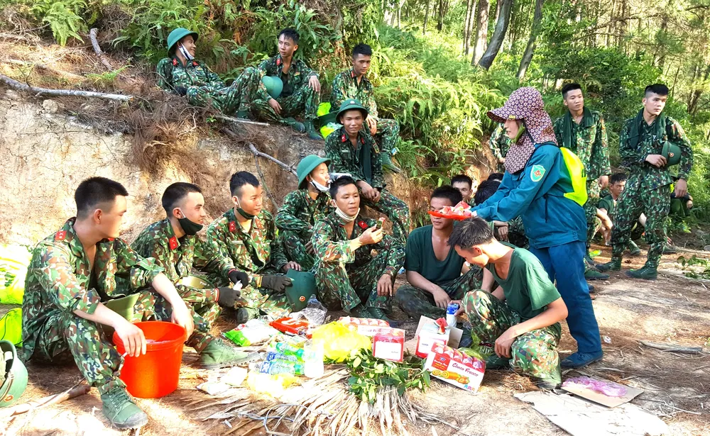 Cơ bản khống chế được đám cháy rừng ở Hà Tĩnh ảnh 6 Cơ bản khống chế được đám cháy rừng ở Hà Tĩnh ảnh 6