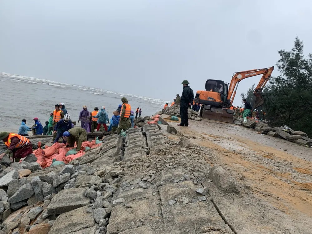 Kè biển bị sạt lở, đứt gãy nghiêm trọng ở Hà Tĩnh ảnh 6 Kè biển bị sạt lở, đứt gãy nghiêm trọng ở Hà Tĩnh ảnh 6