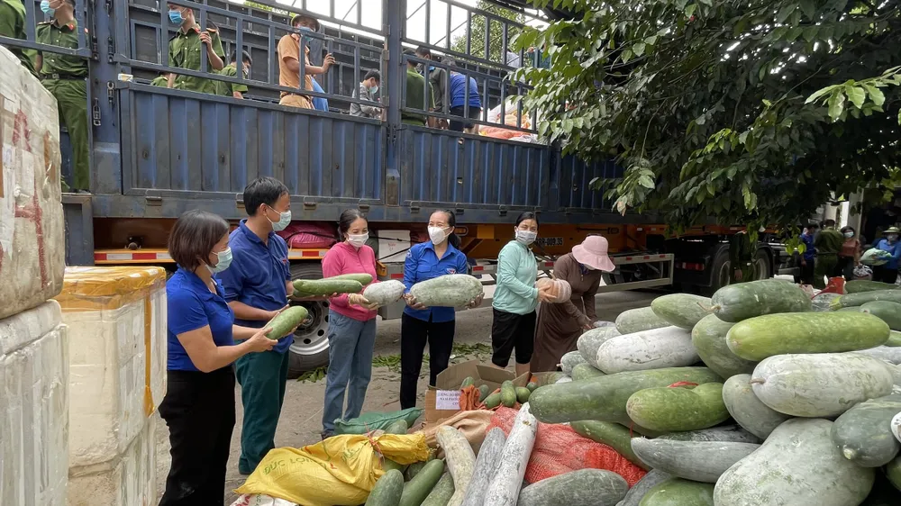 Người dân miền núi Hà Tĩnh tiếp tục quyên góp gần 120 tấn hàng hóa ủng hộ TPHCM và các tỉnh phía Nam ảnh 16